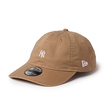 NEWERA(ニューエラ) 9TWENTY ウォッシュドコットン Mini Logo ニューヨーク･ヤンキース カーキ/ホワイト(カーキ-M/L)