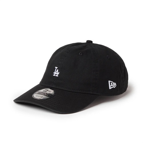 NEWERA(ニューエラ) 9TWENTY ウォッシュドコットン Mini Logo ロサンゼルス･ドジャース ブラック/ホワイト