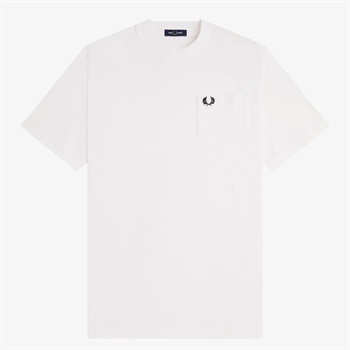 FRED PERRY(フレッドペリー) POCKET DETAIL T-SHIRT(シロ-M)