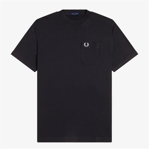FRED PERRY(フレッドペリー) POCKET DETAIL T-SHIRT(クロ-M)