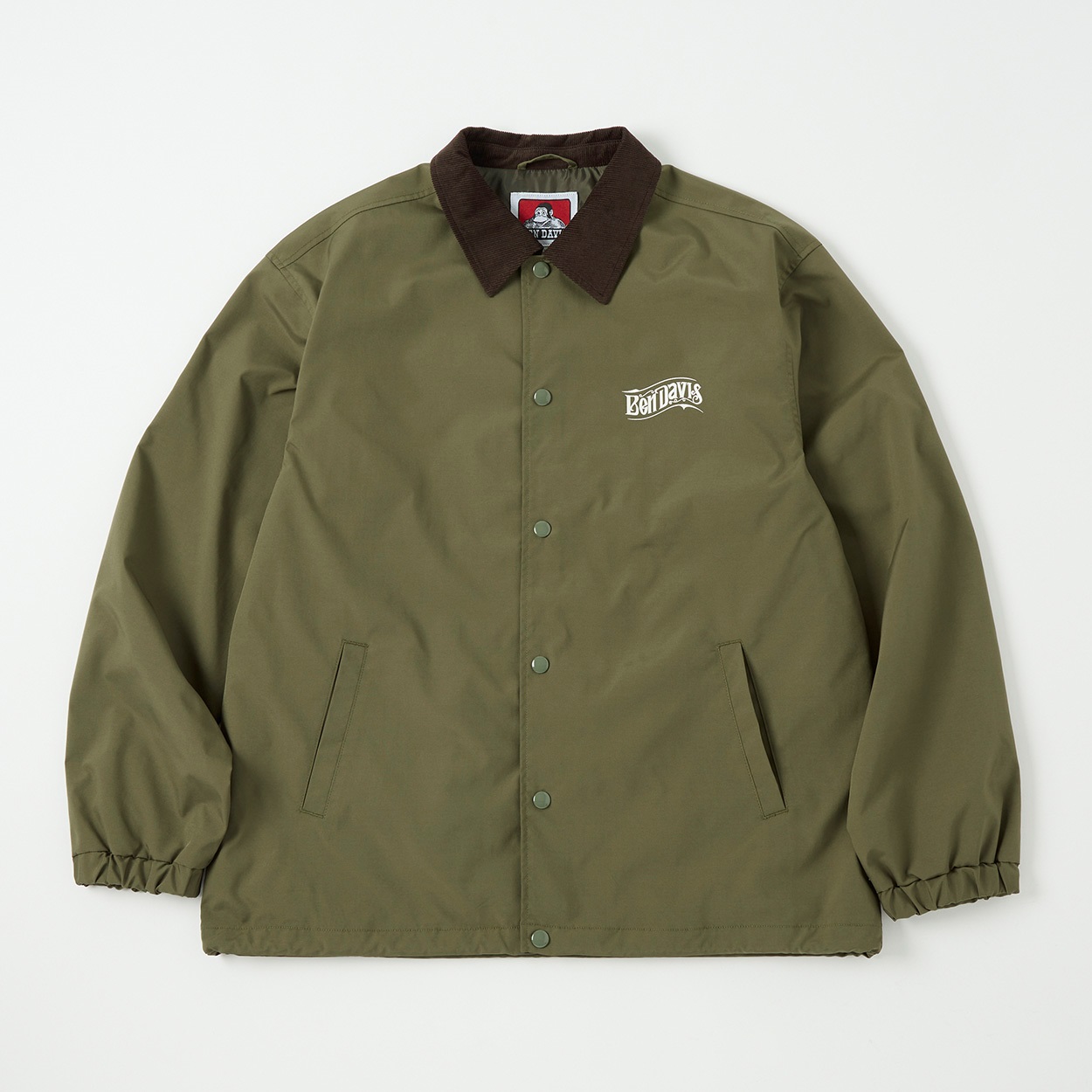 BEN DAVIS(ベンディビス) OLD SIGN COACHES JACKET(カーキ-LL)