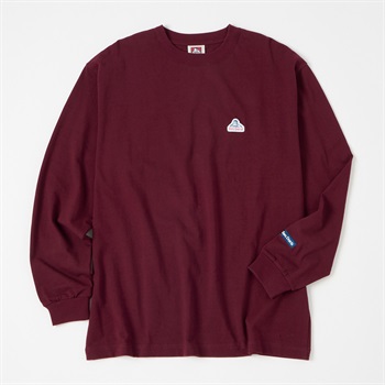 BEN DAVIS(ベンディビス) LABEL WIDE L/S TEE(アカ-M)