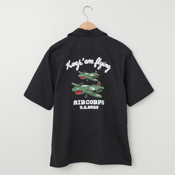 LUMBER(ランバー) 別注 半袖ボーリング刺繍シャツ | イオンスタイル