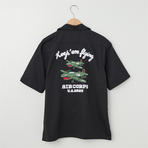 LUMBER(ランバー) 別注 半袖ボーリング刺繍シャツ | イオンスタイル