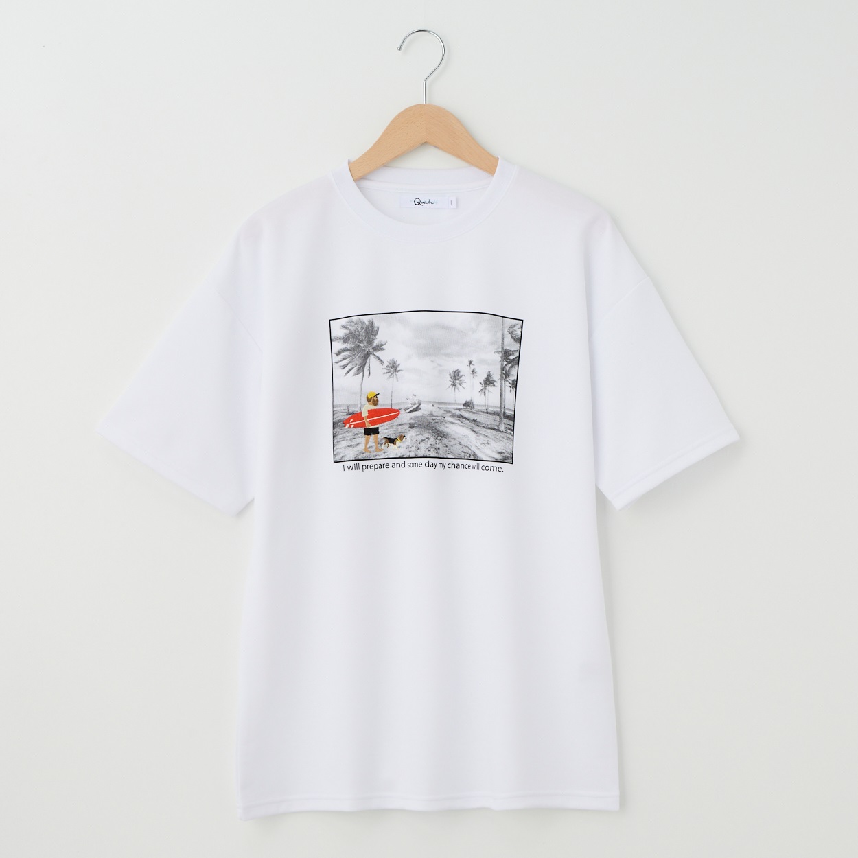 QUASH(クアッシュ) ポンチフォト刺繍Tシャツ(ヒゲ) | イオンスタイル