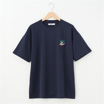 QUASH(クアッシュ) ポンチ1P刺繍Tシャツ(フレブル)