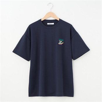 QUASH(クアッシュ) ポンチ1P刺繍Tシャツ(フレブル)