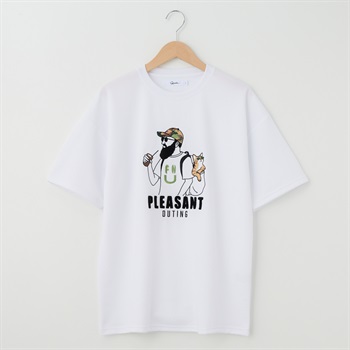 QUASH(クアッシュ) ポンチ大刺繍Tシャツ(ヒゲ)