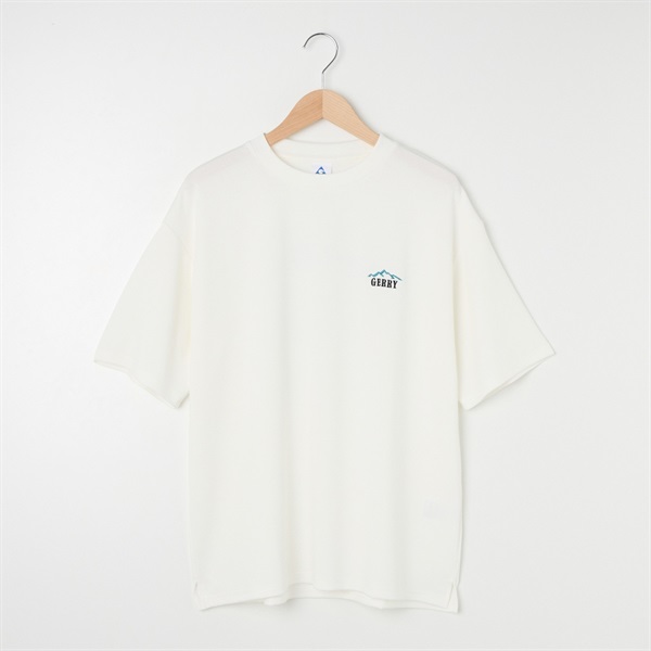GERRY(ジェリー) 冷感とろみポンチTシャツ バックプリント(シロ-LL)