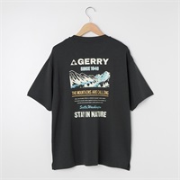 GERRY(ジェリー) 冷感とろみポンチTシャツ バックプリント(チャコ－ルグレ－-M)