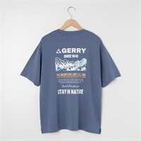 GERRY(ジェリー) 冷感とろみポンチTシャツ バックプリント(アオ-M)
