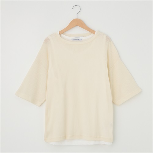 ニットソー美品 透かし編みニットソーT レイヤード | イオンスタイルオンライン