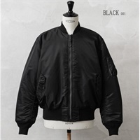 Valley Apparel MA-1 フライトナイロンジャケット<06 V従販>(クロ-M)
