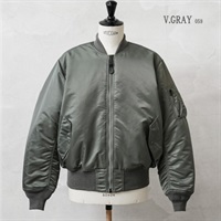 Valley Apparel MA-1 フライトナイロンジャケット<06 V従販>(ウスグレー-M)