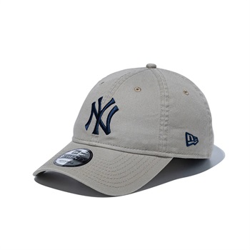 NEWERA(ニューエラ) 9TWENTY ニューヨーク･ヤンキース ウォッシュドコットン ペブル/ネイビー(グレー-M/L)
