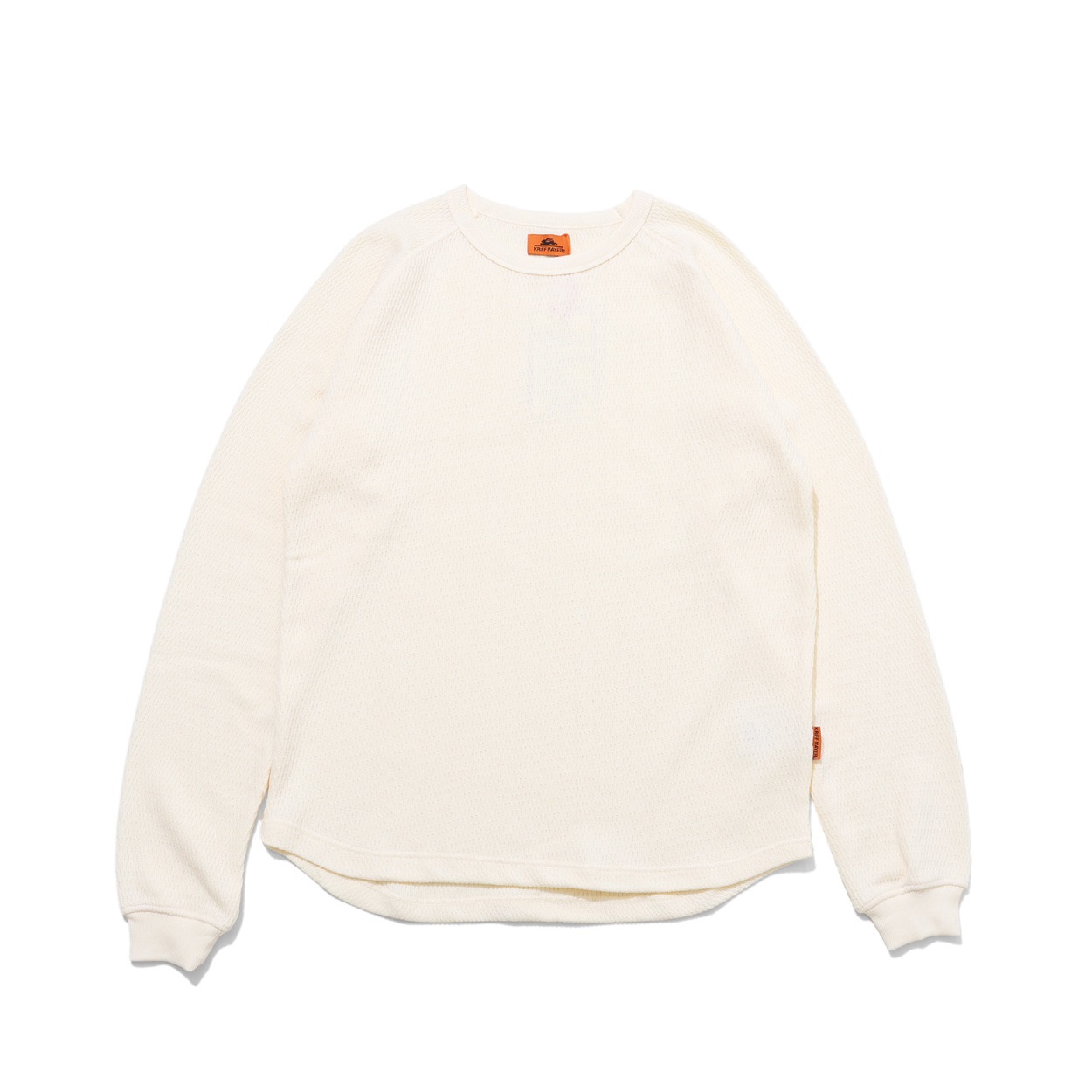 KRIFF MAYER(クリフメイヤー) ハニカムワッフルロングTシャツ(キナリ-M)