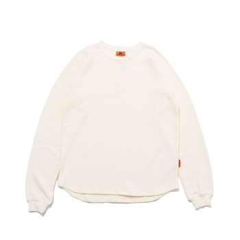 KRIFF MAYER(クリフメイヤー) ハニカムワッフルロングTシャツ(キナリ-M)