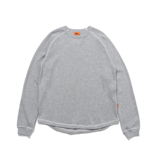 KRIFF MAYER(クリフメイヤー) ハニカムワッフルロングTシャツ(ウスグレー-M)