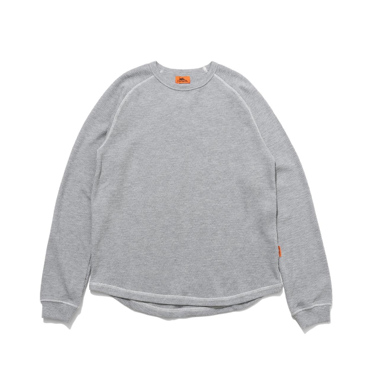 KRIFF MAYER(クリフメイヤー) ハニカムワッフルロングTシャツ(ウスグレー-M)