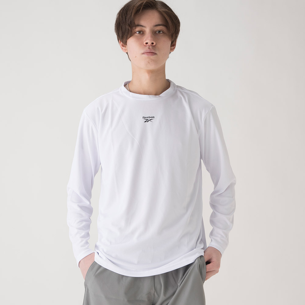 Reebok(リーボック) Tシャツ 長袖 クルーネック 吸水速乾 UV対策 耐