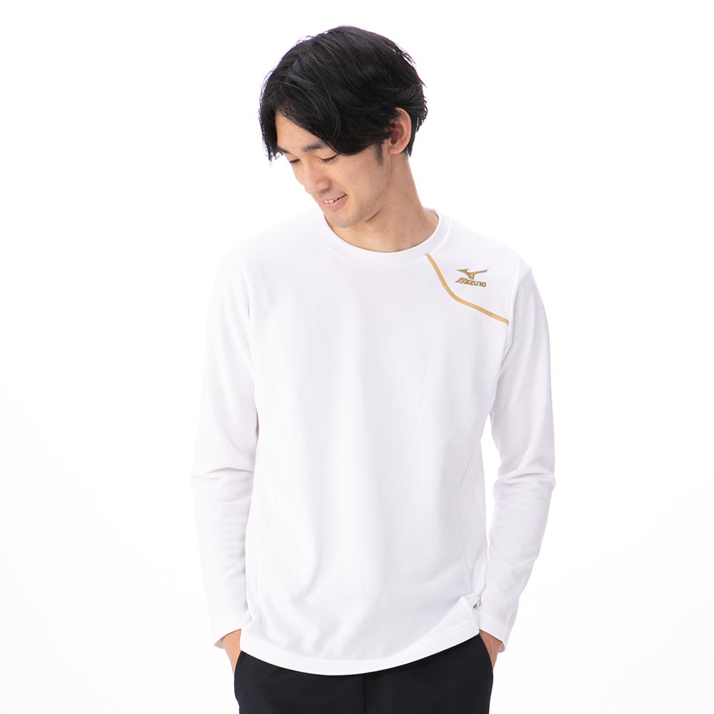 R&D.M.Co. 裏起毛長袖Tシャツ R&D.M.Co-/OLDMAN'S TAILOR Fleece Lining Border Crew Neck L