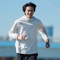 ナイロンはっ水ストレッチパーカー 軽量  UVカット メンズ(ウスクロ-S)