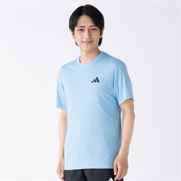 adidas(アディダス) メンズ トレインエッセンシャル FEELREADYシャツ メンズ(アオ-XL)