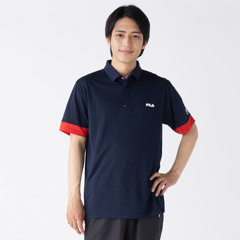 FILA フィラ テニスウェア 半袖ポロシャツ VM5628レッド メンズM新品 楽天市場】テニス シャツ メンズ フィラ FILA 吸水速乾 UVカット