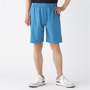 ショートパンツ ドライストレッチ 再生ポリエステル使用 メンズ(ウスアオ-S)