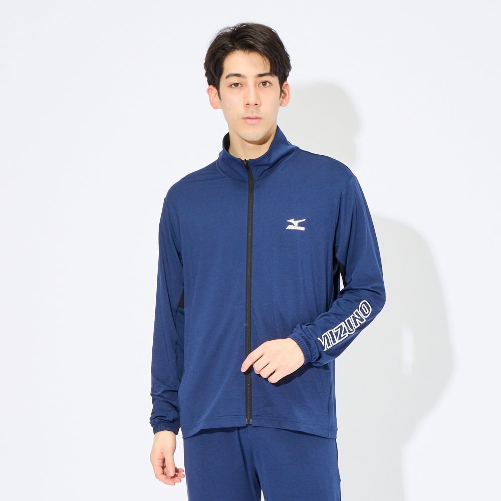 mizuno(ミズノ) メランジジャージ長袖ジャケット メンズ