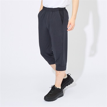 mizuno(ミズノ) メランジジャージ7分丈パンツ メンズ(クロ-L)
