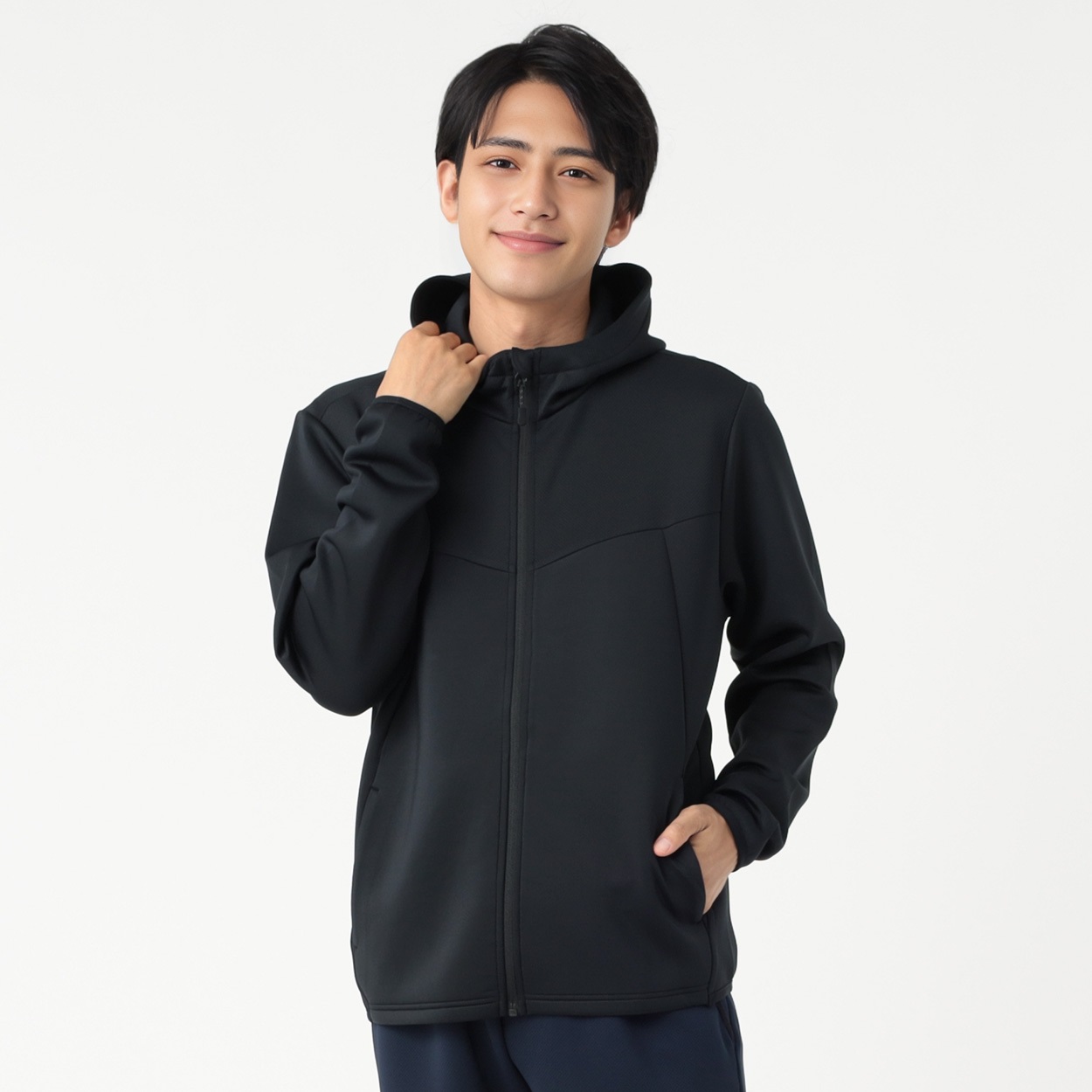 sporsium(スポージアム) 切替スウェットフルジップパーカー UVカット