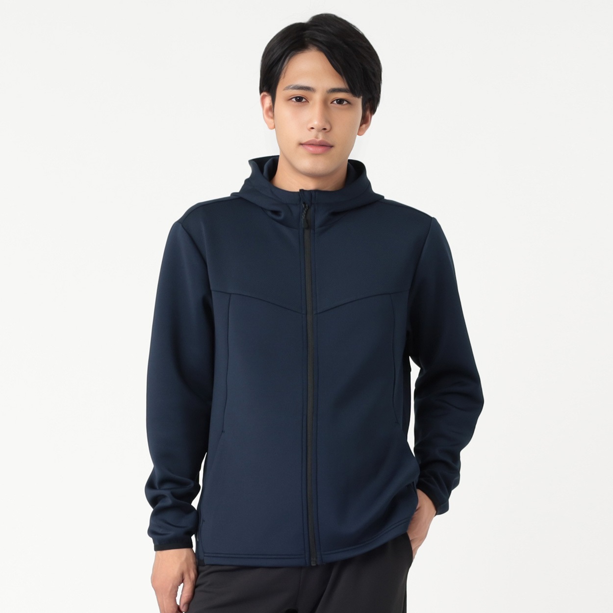sporsium(スポージアム) 切替スウェットフルジップパーカー UVカット メンズ(コイアオ-XL)