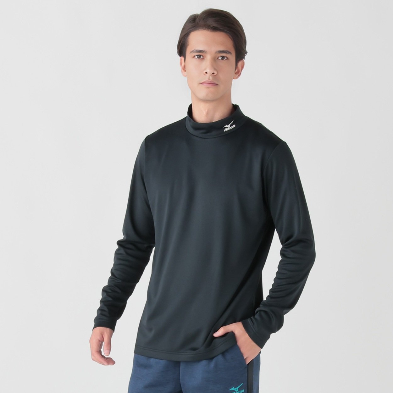 mizuno(ミズノ) 裏起毛ハイネックシャツ メンズ | イオンスタイル
