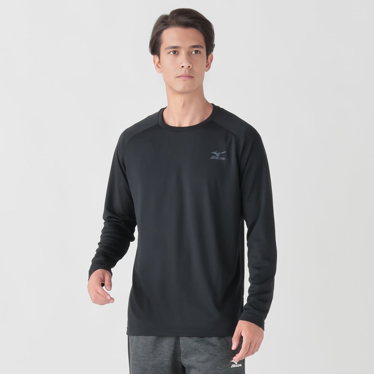 mizuno(ミズノ) エアホール長袖シャツ メンズ(クロ-2XL)