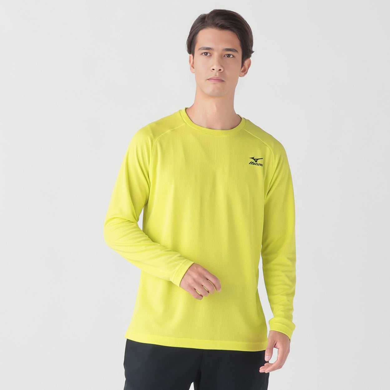 mizuno(ミズノ) エアホール長袖シャツ メンズ(Ａミドリ-2XL)
