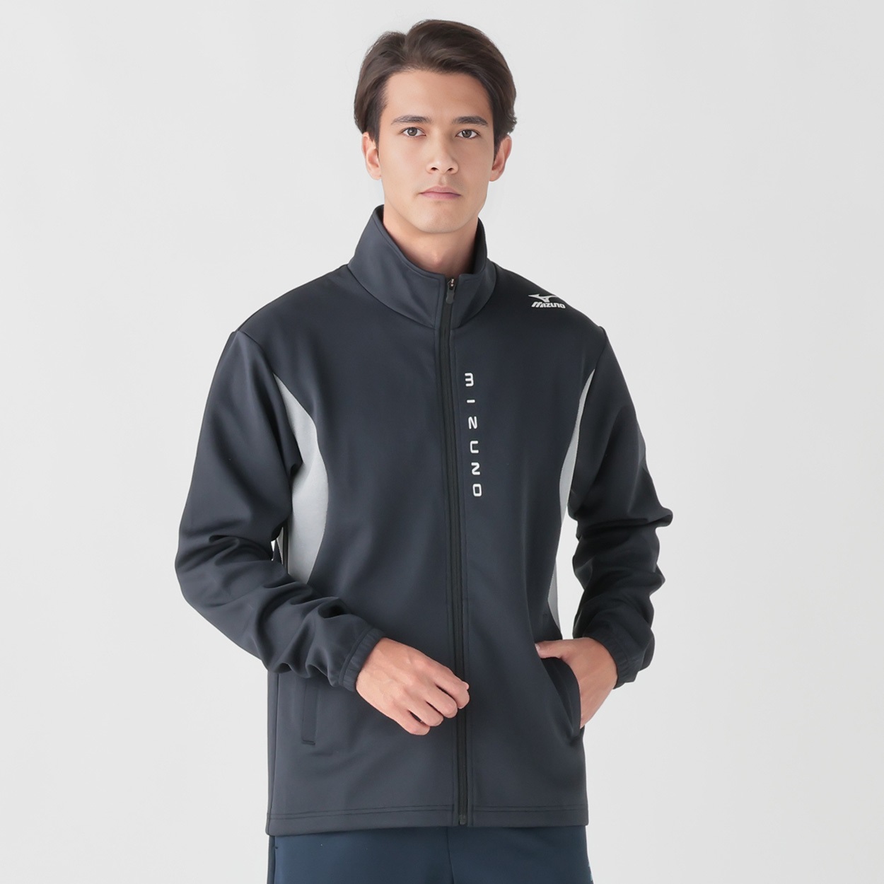 mizuno(ミズノ) ストレッチスウェットジャケット メンズ(クロ-2XL)