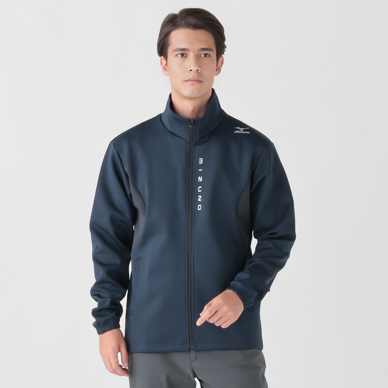 mizuno(ミズノ) ストレッチスウェットジャケット メンズ(コイアオ-L)