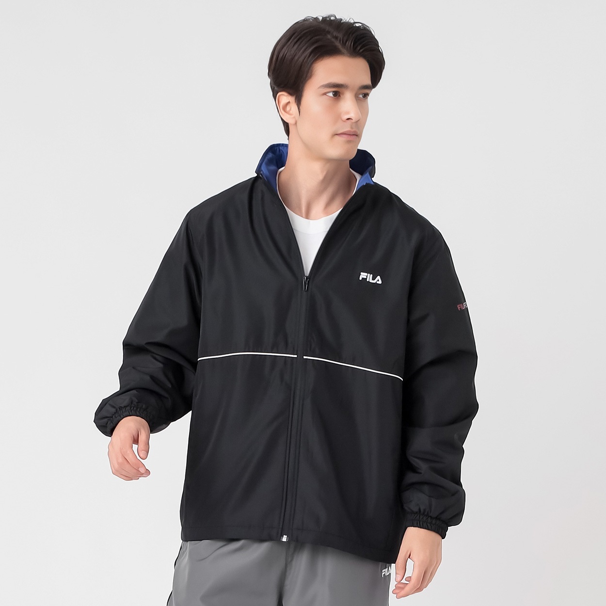 FILA(フィラ) 裏フリースウィンド ジャケット デュスポ 軽量 保温性と