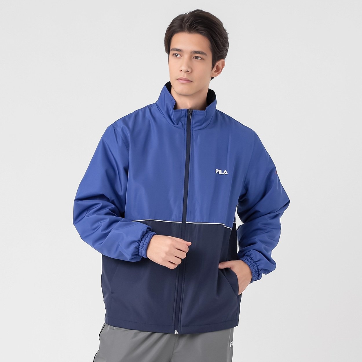 FILA(フィラ) 裏フリースウィンド ジャケット デュスポ 軽量 保温性と