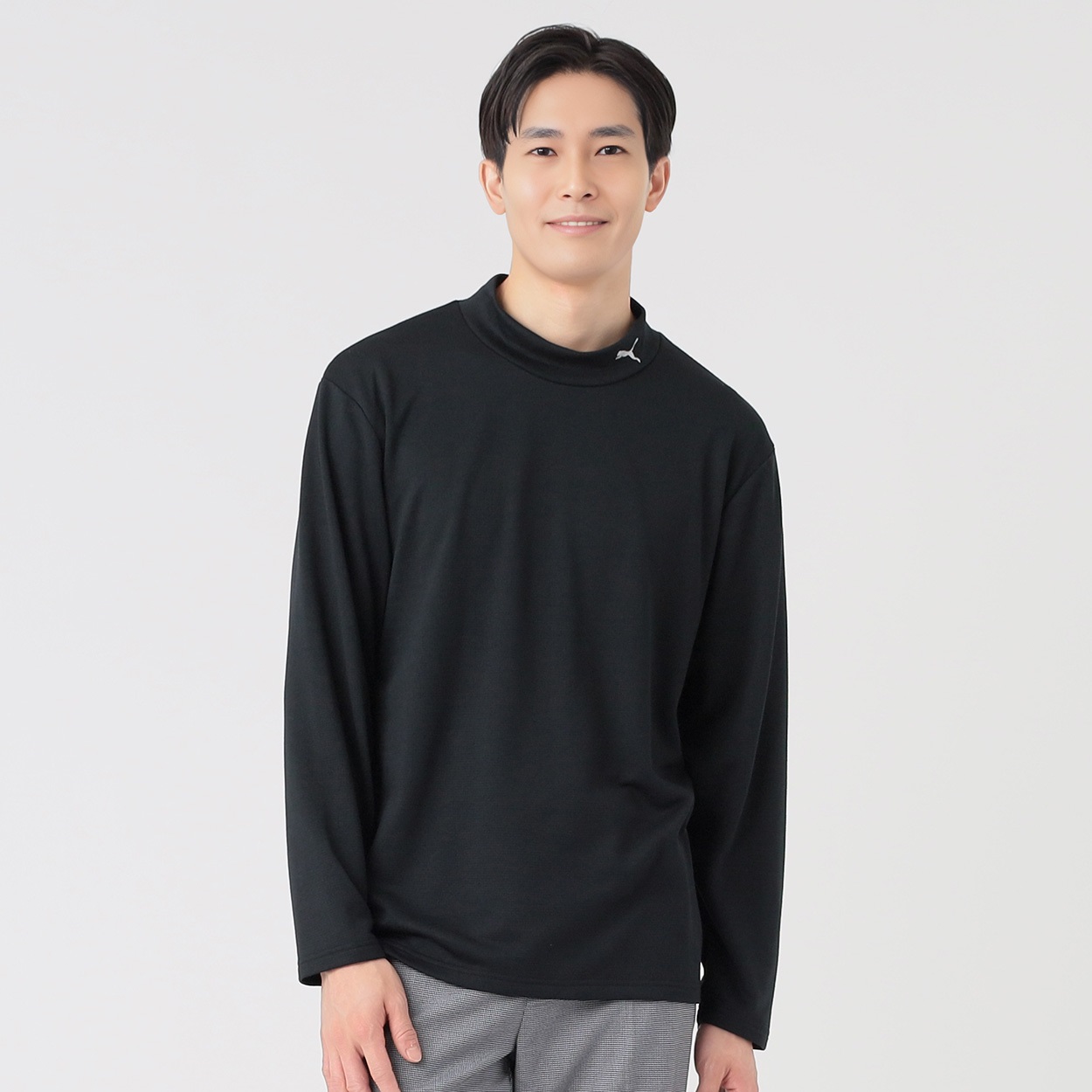 PUMA(プーマ) ブロックフリースハイネックロングスリーブシャツ メンズ