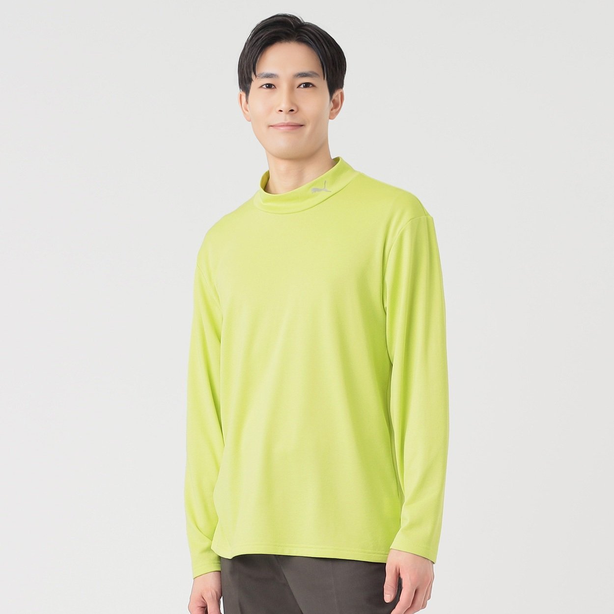 PUMA(プーマ) ブロックフリースハイネックロングスリーブシャツ メンズ