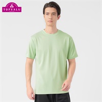トップバリュ PEACE FIT COOL(ピースフィットクール) 無地半袖Tシャツ 遮熱 吸汗速乾 通気性 UVカット(90%) 透けにくい 反射材付き  メンズ(ウスミドリ-S)