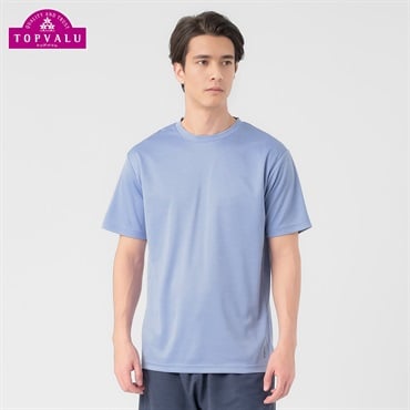 トップバリュ PEACE FIT COOL(ピースフィットクール) 杢調半袖Tシャツ 遮熱 吸汗速乾 通気性 UVカット(90%) 透けにくい 反射材付き  メンズ