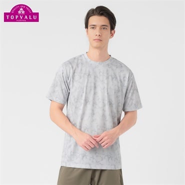 トップバリュ PEACE FIT COOL(ピースフィットクール) プリント半袖Tシャツ 遮熱 吸汗速乾 通気性 UVカット(90%) 透けにくい 反射材付き  メンズ