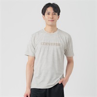 クルーネックTシャツ 吸汗速乾 ジャガードメッシュ メンズ(ウスチャ-M)