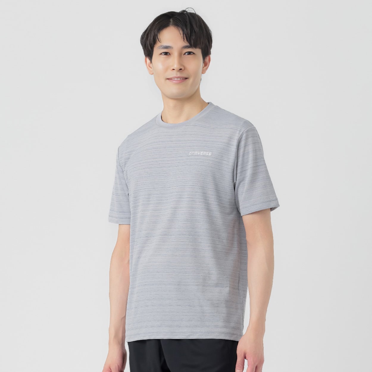 クルーネックTシャツ 吸汗速乾 吸汗速乾 立体プリント メンズ(Ａウスクロ-2XL)