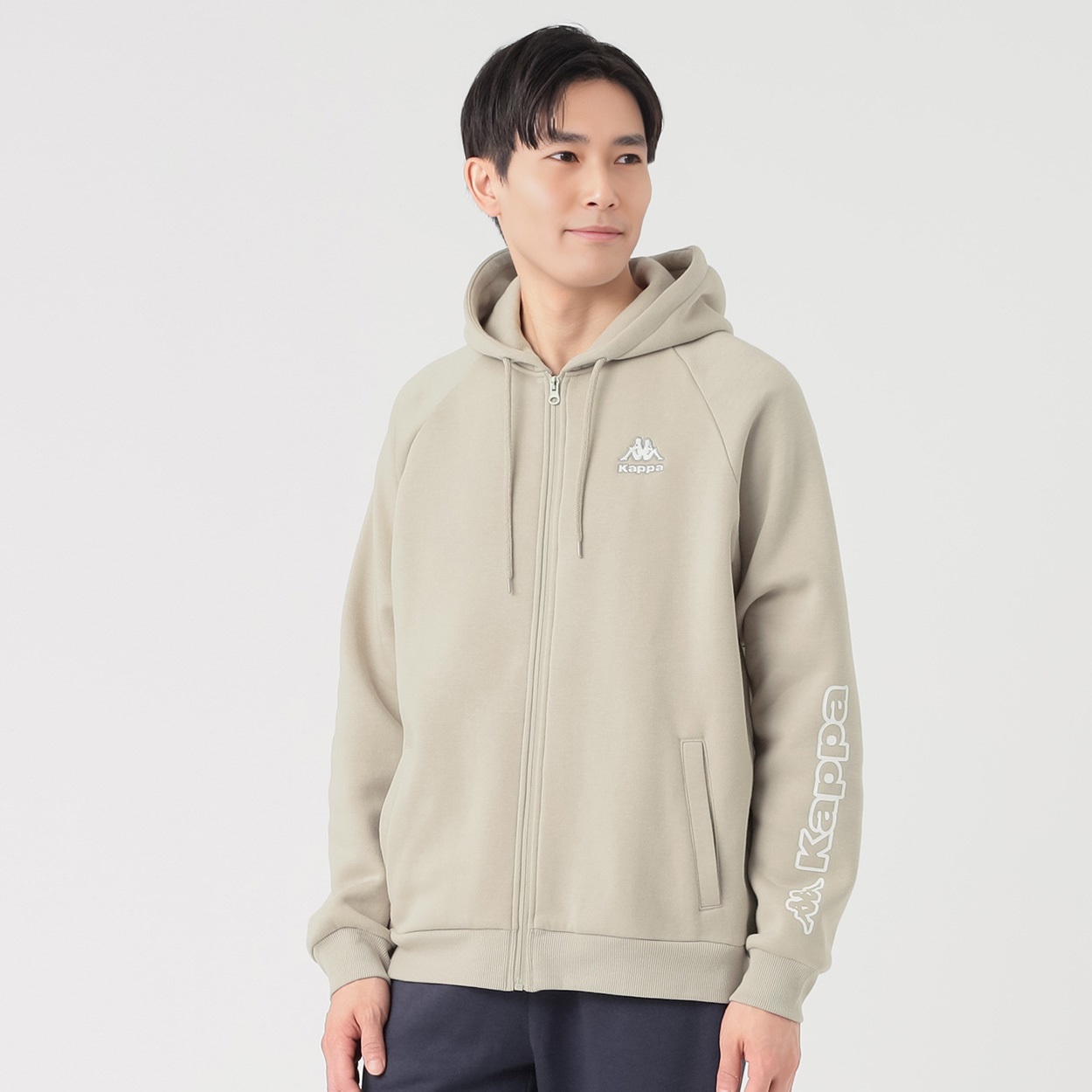 Kappa(カッパ) ジップパーカー 裏起毛 メンズ | イオンスタイル