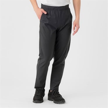 テーパードパンツ 4WAYストレッチ 接触冷感 UVカット メンズ(クロ-S)