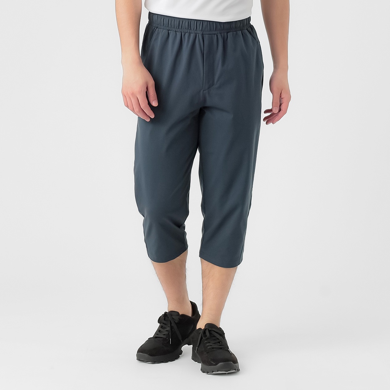 7分丈パンツ ストレッチ 吸水速乾 UVカット メンズ(コイアオ-XL)
